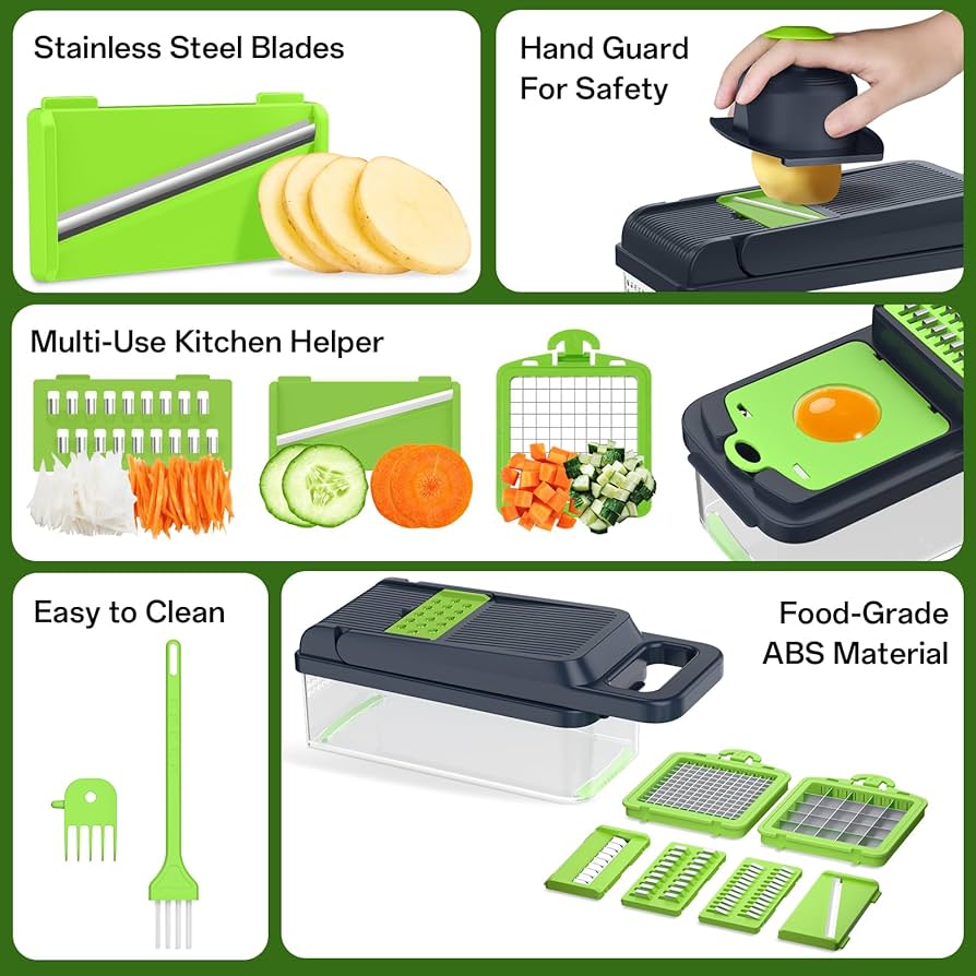 Amazon.com: Vegetable Chopper, 12-in-1 Multi-Functional